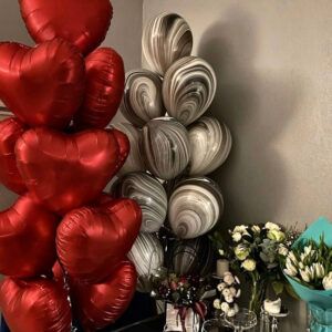 Композиция из шаров "Гимн Любви"