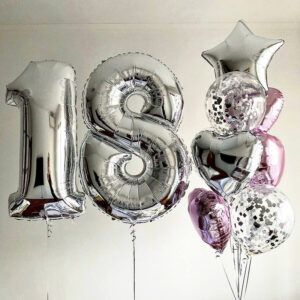 Композиция из шаров "Магия Серебра"