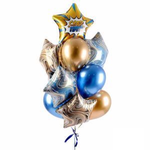 Композиция из шаров "Мой супер Папа"