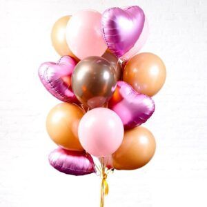 Композиция из шаров "Нежная привязанность"