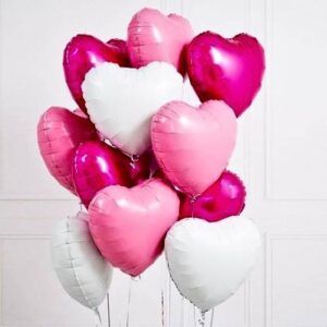 Композиция из шаров "Сердце" № 12